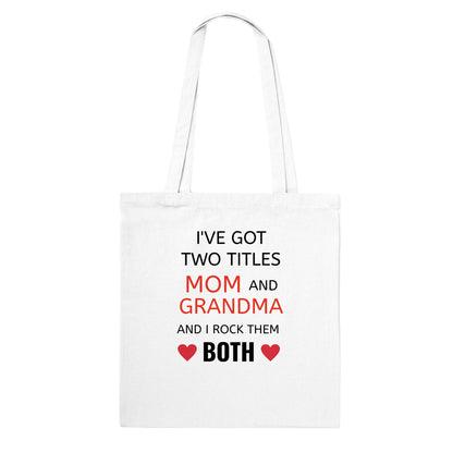 Mother's day Tote Bag, Mom and Grandma Gift , Natural Tote Bags Gifts for Mom and Grandma , Mother's Day Gift Ideas, Mother's Day Grandma gift,